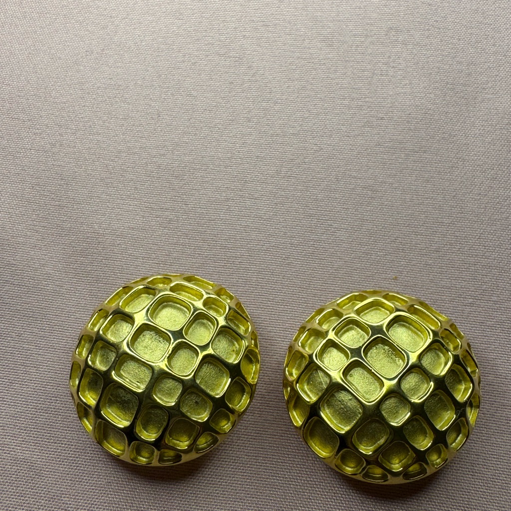 Vintage Fernando Originals F.O Inc Large Clip Earrings